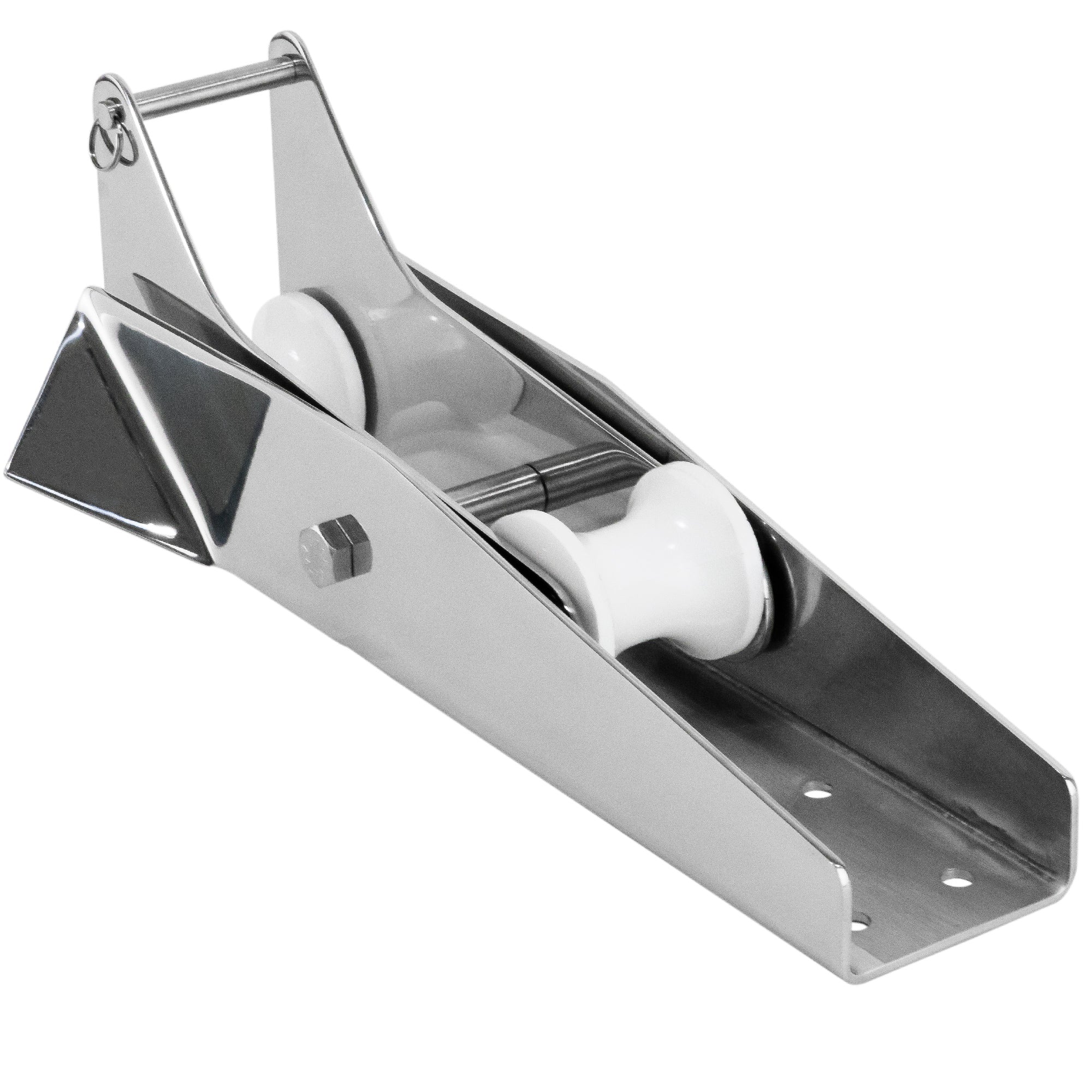 13-1/4" Hinged Self-Launching Anchor Bow Roller, AISI316 Stainless Steel - FO3696