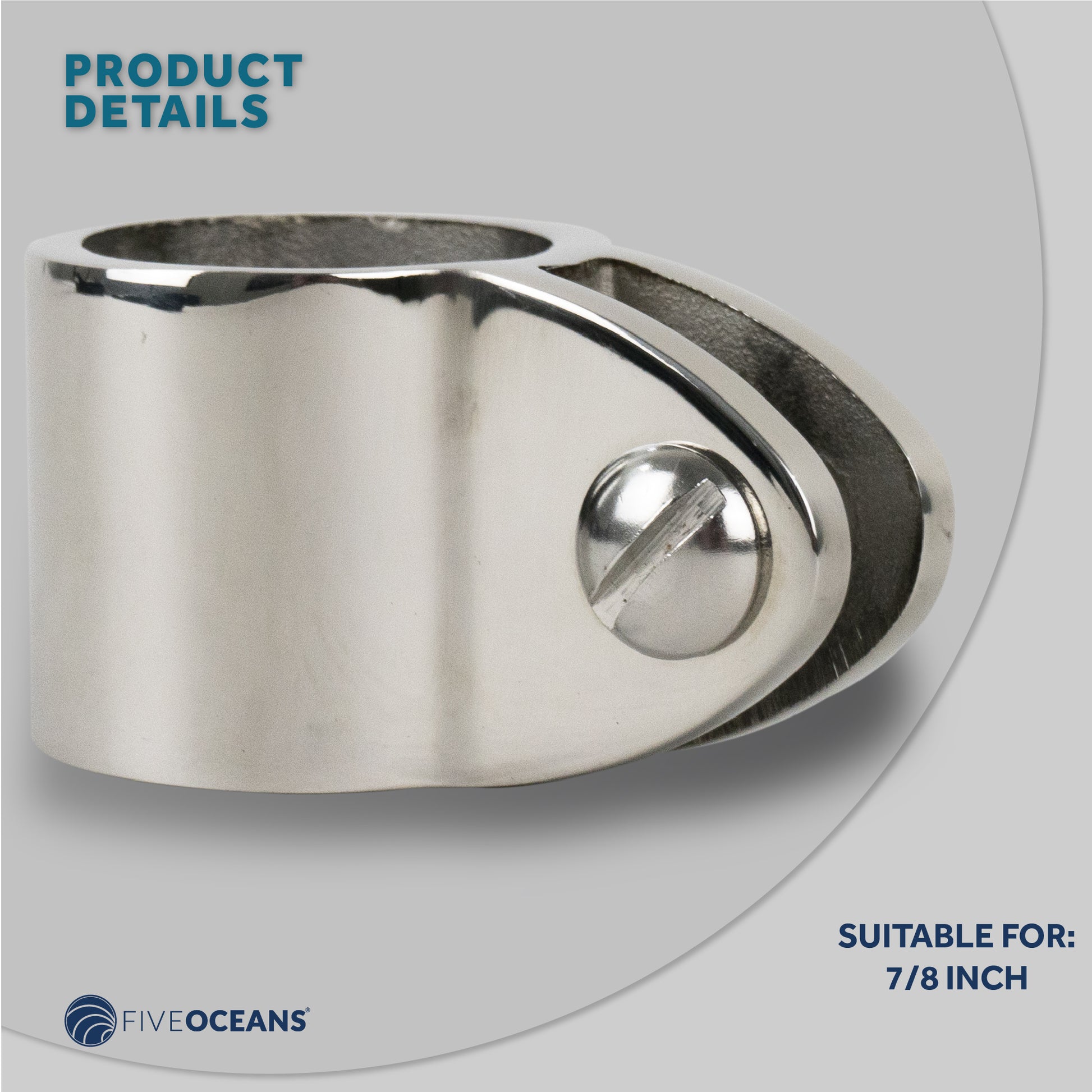 Bimini Top Hardware 7/8" Jaw Slide, AISI316 Stainless Steel - FO369 - Five Oceans