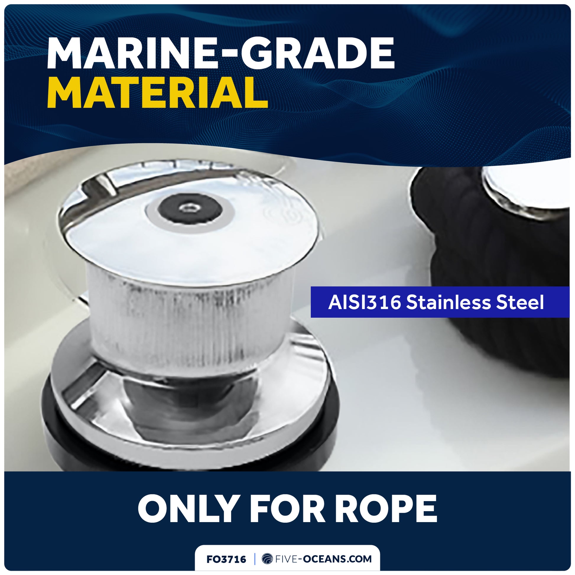 Vertical Capstan Windlass 900W, 12V - Arctic Series - FO3716 - Five Oceans