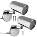 LED Surface-Mount Reading Light, Warm White, High-Quality Chrome Plated Brass, 12-30V, 2-Pack - FO3733-M2 - Five Oceans