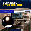 LED Surface-Mount Reading Light, Warm White, High-Quality Chrome Plated Brass, 12-30V - FO3733 - Five Oceans