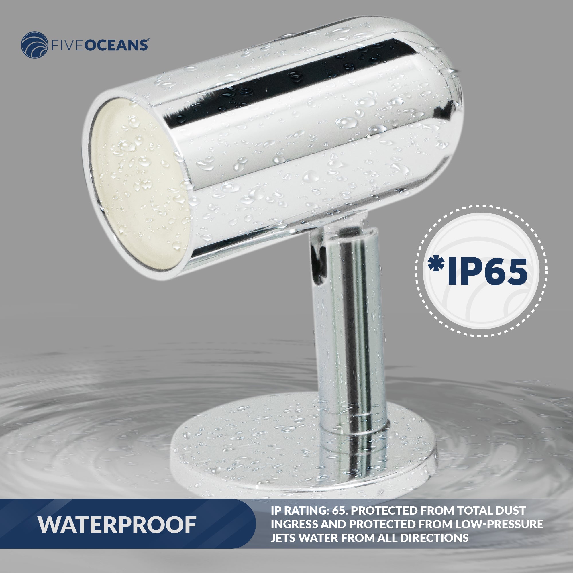 RV LED Reading Light, Warm White, 52 LM, 12-30V DC - FO3733 - Five Oceans