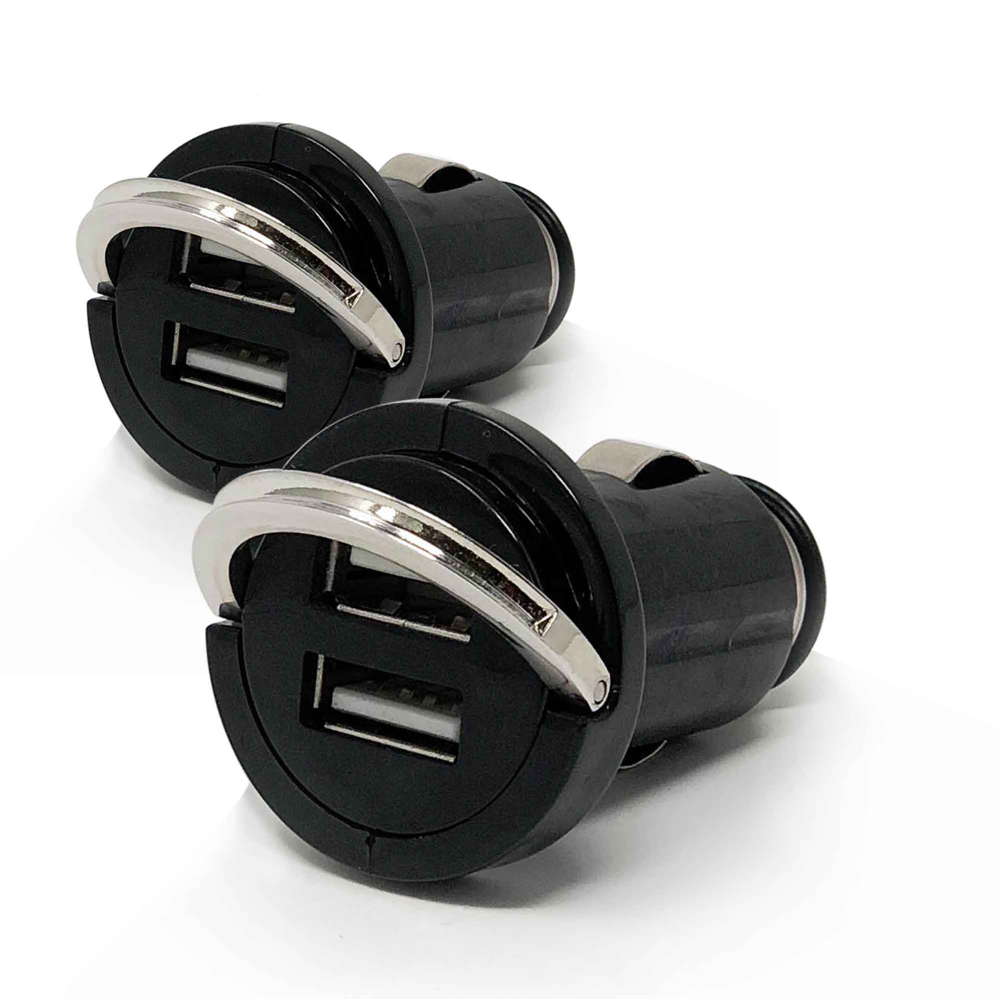 2-Port USB Charger Adapter, 12V, 2-Pack - FO3735-M2