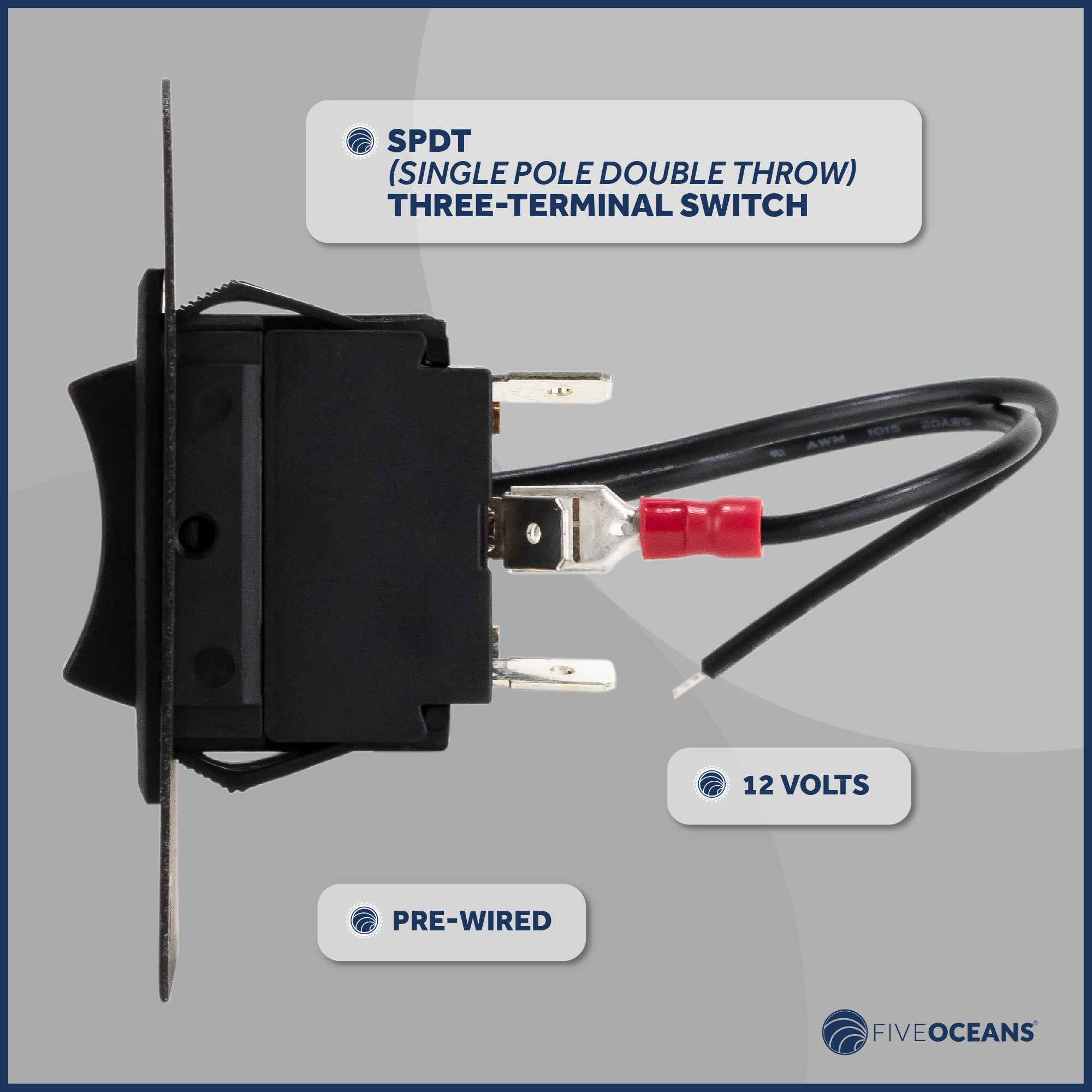 Anchor Windlass Rocker Switch Panel, 12V - FO3739