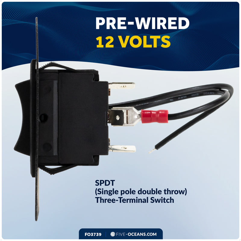 Up/Down Windlass Rocker Switch, 12V - FO3739 - Five Oceans