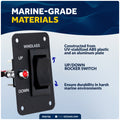 Up/Down Windlass Rocker Switch, 12V - FO3739 - Five Oceans