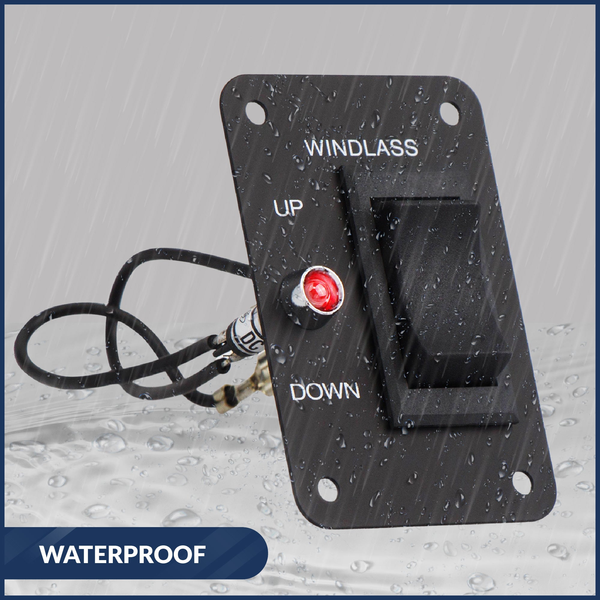 Anchor Windlass Rocker Switch Panel, 12V - FO3739