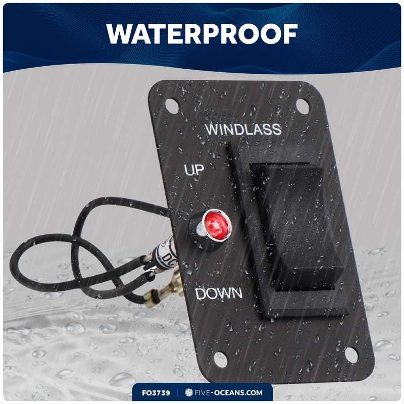 Up/Down Windlass Rocker Switch, 12V - FO3739 - Five Oceans