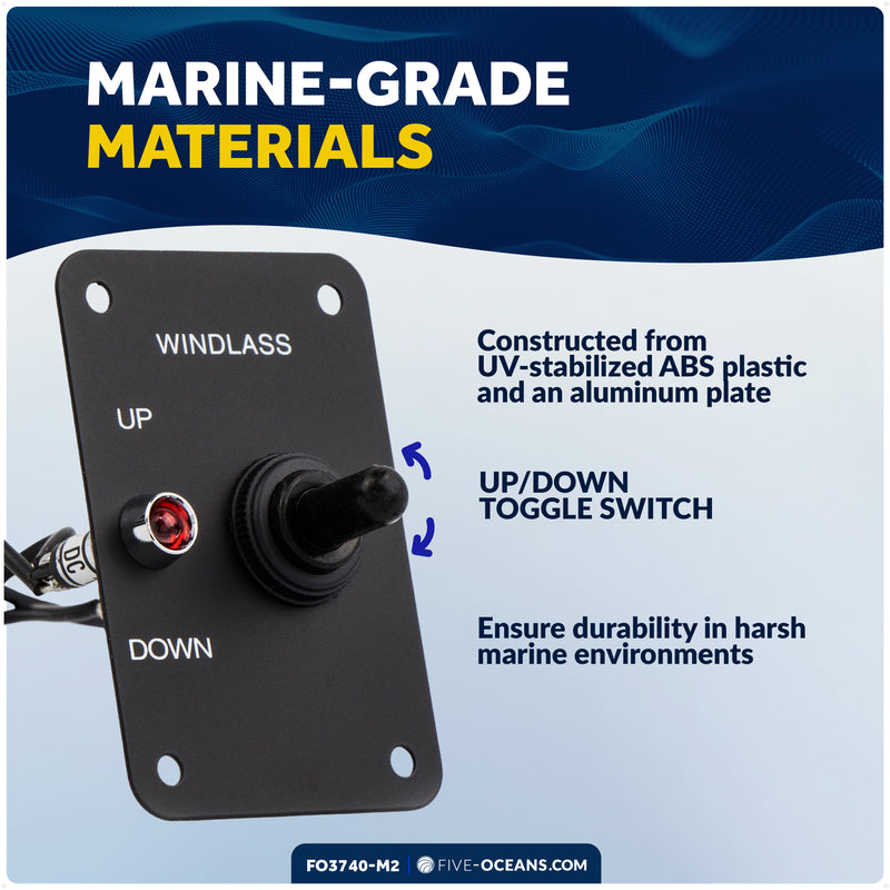 Up/Down Windlass Toggle Switch, 12V, 2-Pack - FO3740-M2 - Five Oceans