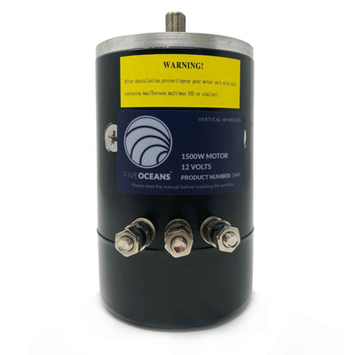 Pacific 1500 Windlass Replacement Motor - 1500-Watts, 12V - FO3767 - Five Oceans