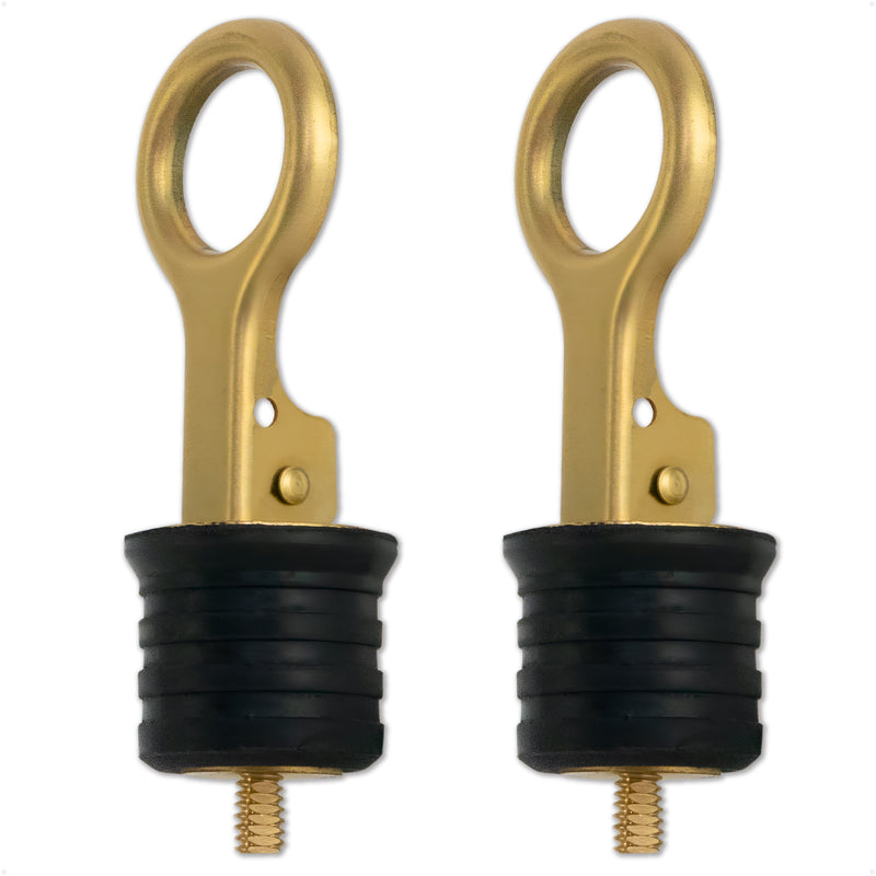 Snap-Handle Drain Plug for 1-1/4" Transom Hole, 2-Pack - FO3834-M2 - Five Oceans