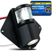 LED Combination Masthead Deck Light, 12V, Vertical Mount - FO3837 - Five Oceans