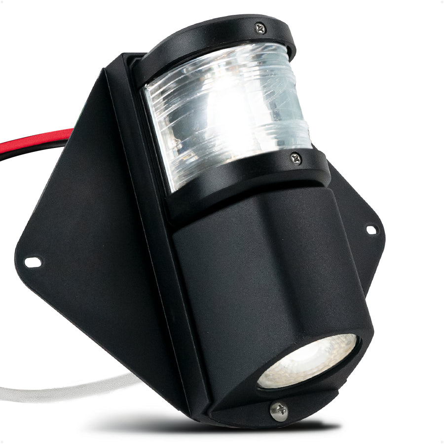 LED Combination Masthead Deck Light, 12V, Vertical Mount - FO3837 - Five Oceans