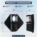 LED Combination Masthead Deck Light, 12V, Vertical Mount - FO3837 - Five Oceans
