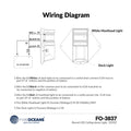 LED Combination Masthead Deck Light, 12V, Vertical Mount - FO3837 - Five Oceans