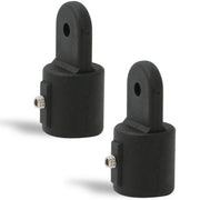 Bimini Top Hardware 7/8" External End Eye, Black Nylon - 2-Pack - FO3845-M2 - Five Oceans