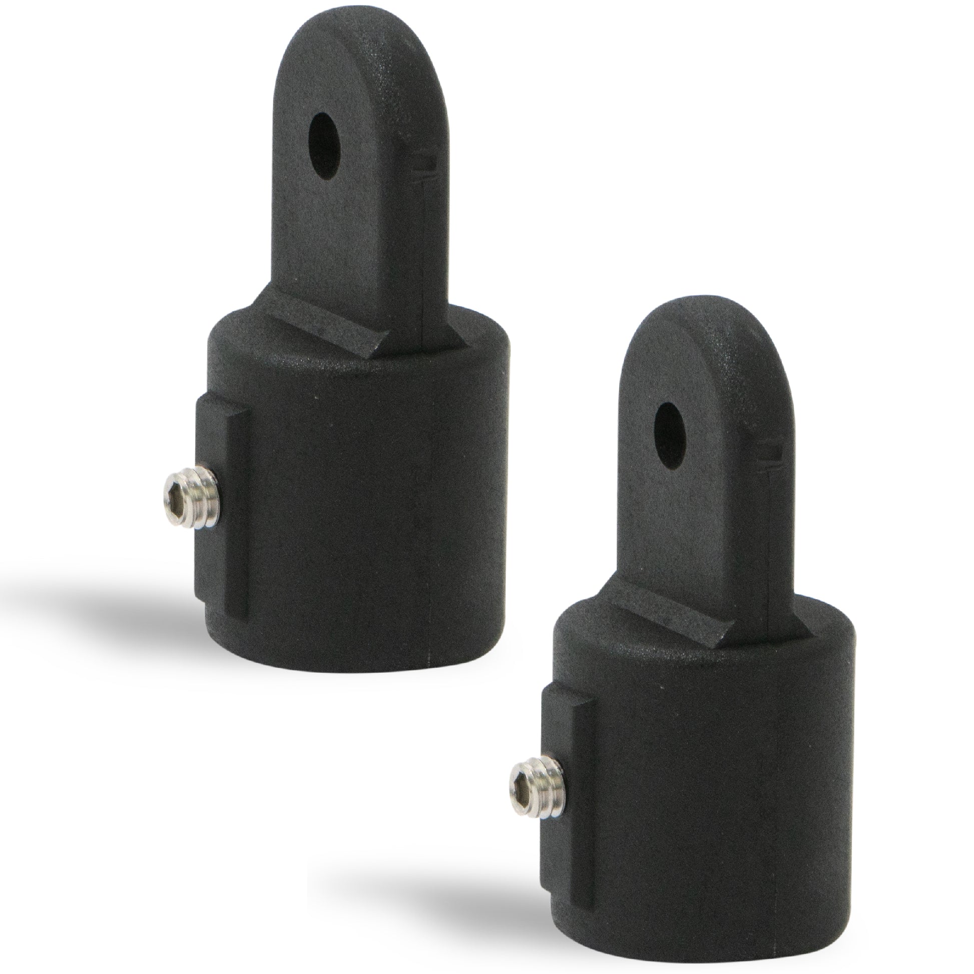 Bimini Top Hardware 7/8" External End Eye, Black Nylon - 2-Pack - FO3845-M2 - Five Oceans