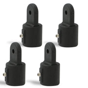 Bimini Top Hardware 7/8" External End Eye, Black Nylon - 4-Pack - FO3845-M4 - Five Oceans