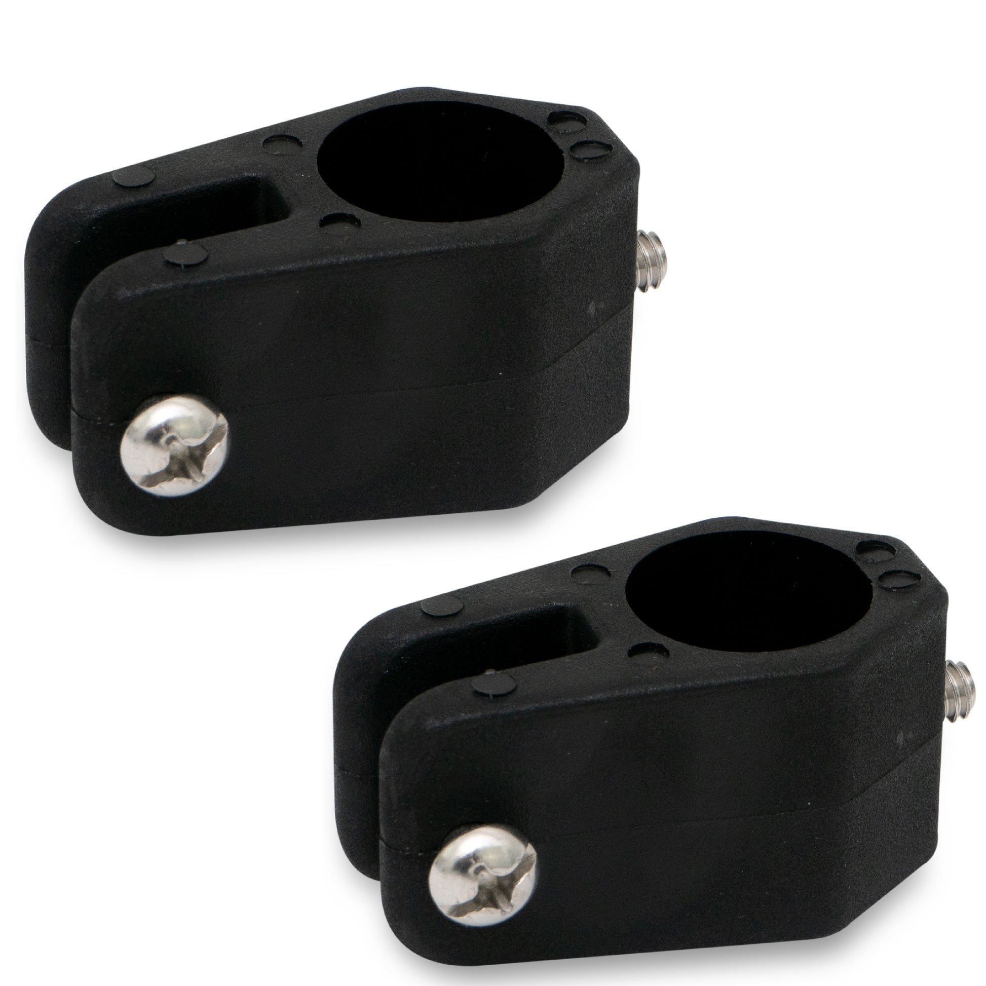 Bimini Top Hardware 7/8" Jaw Slide, Black Nylon - 2-Pack - FO3846-M2 - Five Oceans