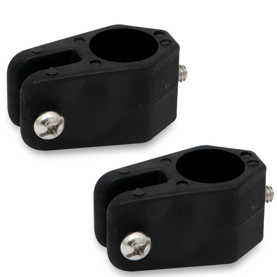 Bimini Top Hardware 7/8" Jaw Slide, Black Nylon - 2-Pack - FO3846-M2 - Five Oceans