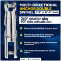 Multidirectional Boat Anchor Swivel for 1/4" to 5/16" Chain, Stainless Steel – FO384