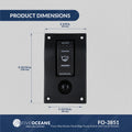Bilge Pump Switch 3-Way Rocker 12-Volts, 2-Pack - FO3851-M2 - Five Oceans