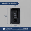 Bilge Pump Switch 3-Way Rocker 12-Volts - FO3851 - Five Oceans