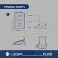 Bilge Pump Switch 3-Way Rocker 12-Volts - FO3851 - Five Oceans