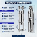 Multidirectional Boat Anchor Swivel for 3/8" to 1/2" Chain, Stainless Steel – FO385 - Five Oceans