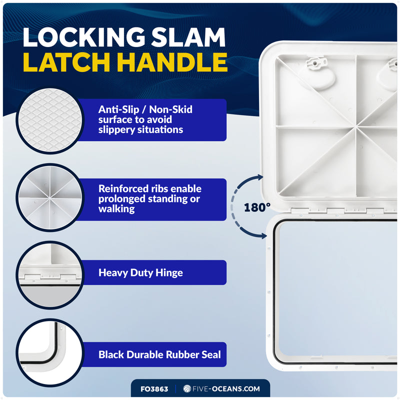 Access Hatch, 20-3/8" x 18-1/16", White - FO3863 - Five Oceans