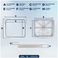 Access Hatch, 20-3/8" x 18-1/16", White - FO3863 - Five Oceans
