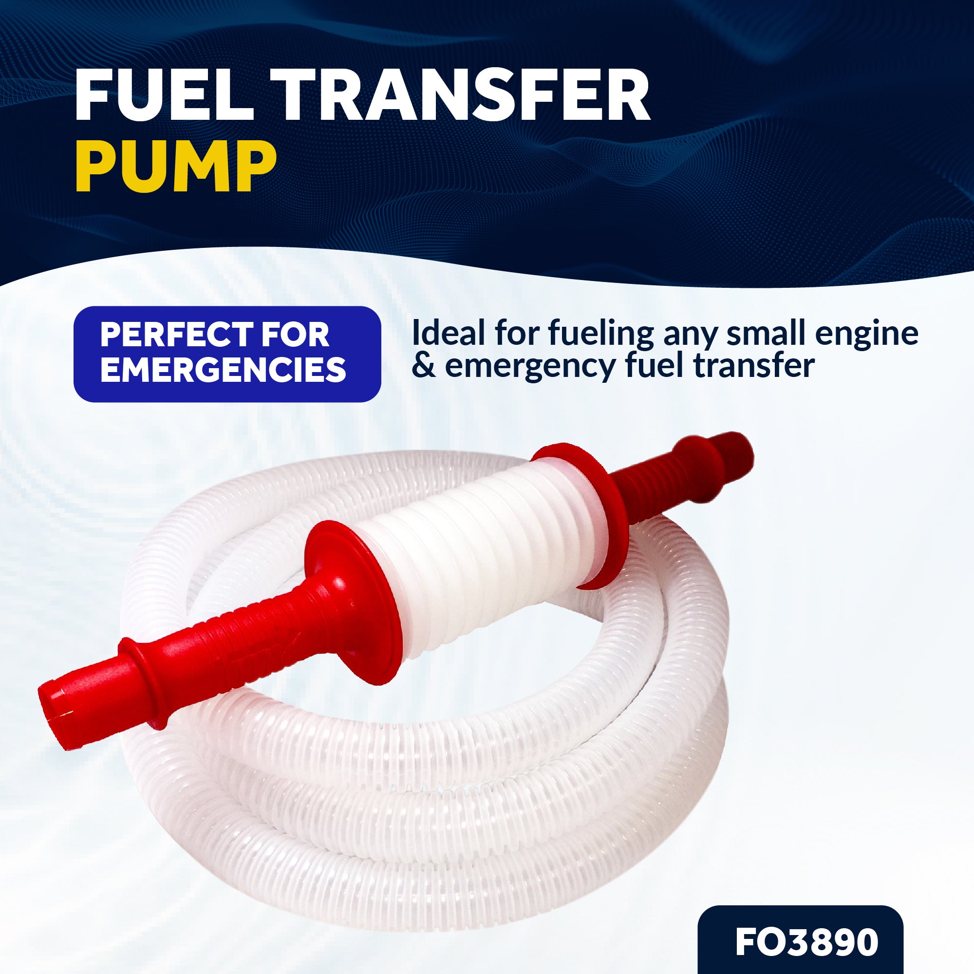 Fuel Transfer Pump Mini Siphon Manual Sucker Set - FO3890 - Five Oceans