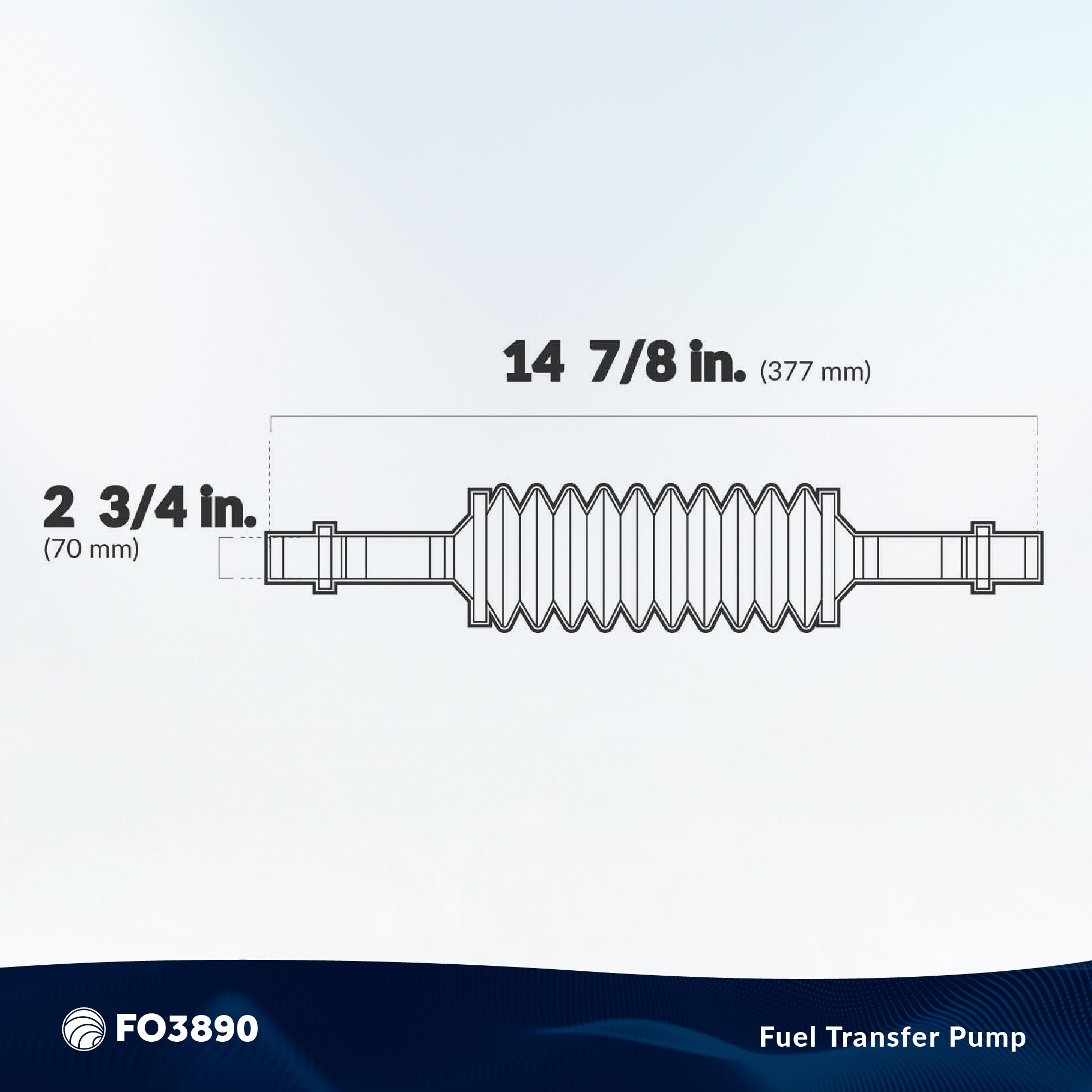 Fuel Transfer Pump Mini Siphon Manual Sucker Set - FO3890 - Five Oceans