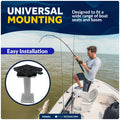 Quick-Release Seat Swivel, 2-Piece Removable, ABS Plastic - FO3891 - Five Oceans
