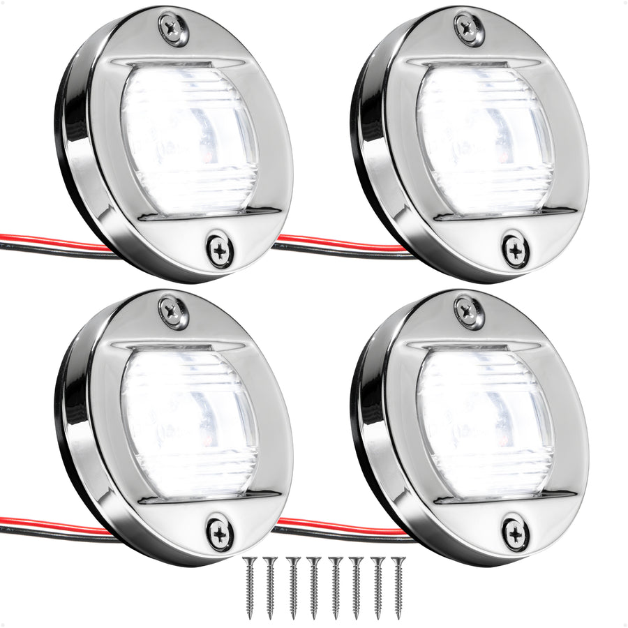LED Interior/Exterior Cockpit Light, 12V DC, 4-Pack - FO3906-M4 - Five Oceans