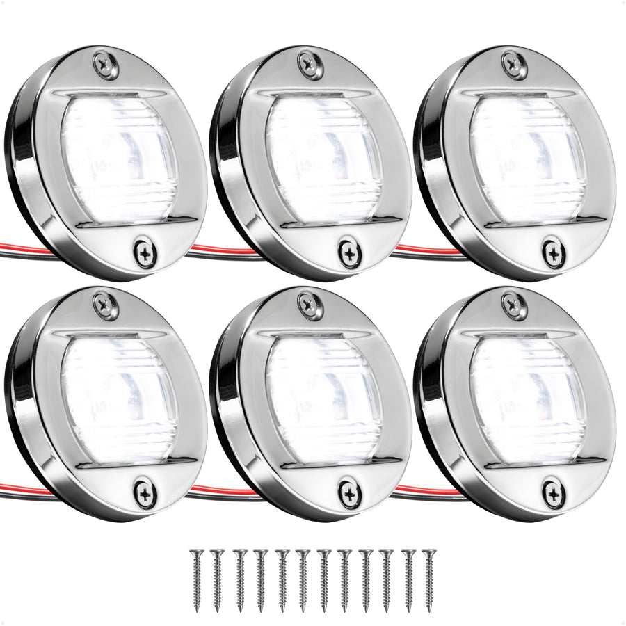 LED Interior/Exterior Cockpit Light, 12V DC, 6-Pack - FO3906-M6 - Five Oceans