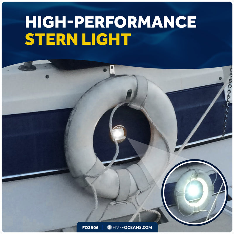 LED Stern Navigation Light, 12V DC - 2NM - FO3906 - Five Oceans
