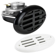 Drop-in Hidden Boat Horn with Black and White Grills, 12V - 110+5 dB - FO3914 - Five Oceans