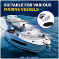 Drop-in Hidden Boat Horn with Black & White Grills, 12V, 110+5 dB - FO3914 - Five Oceans