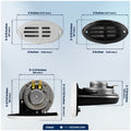 Drop-in Hidden Boat Horn with Black & White Grills, 12V, 110+5 dB - FO3914 - Five Oceans