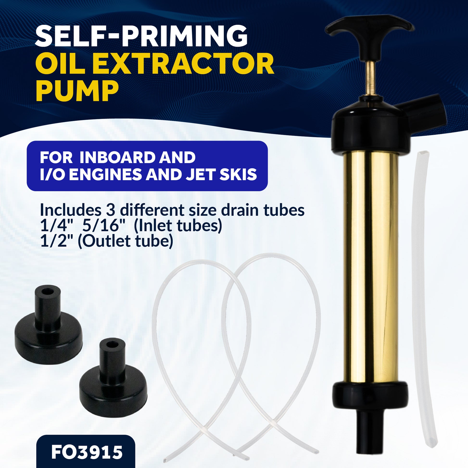 Oil Extractor Pump for Inboard and I/O Engines / Jet Skis - FO3915 - Five Oceans