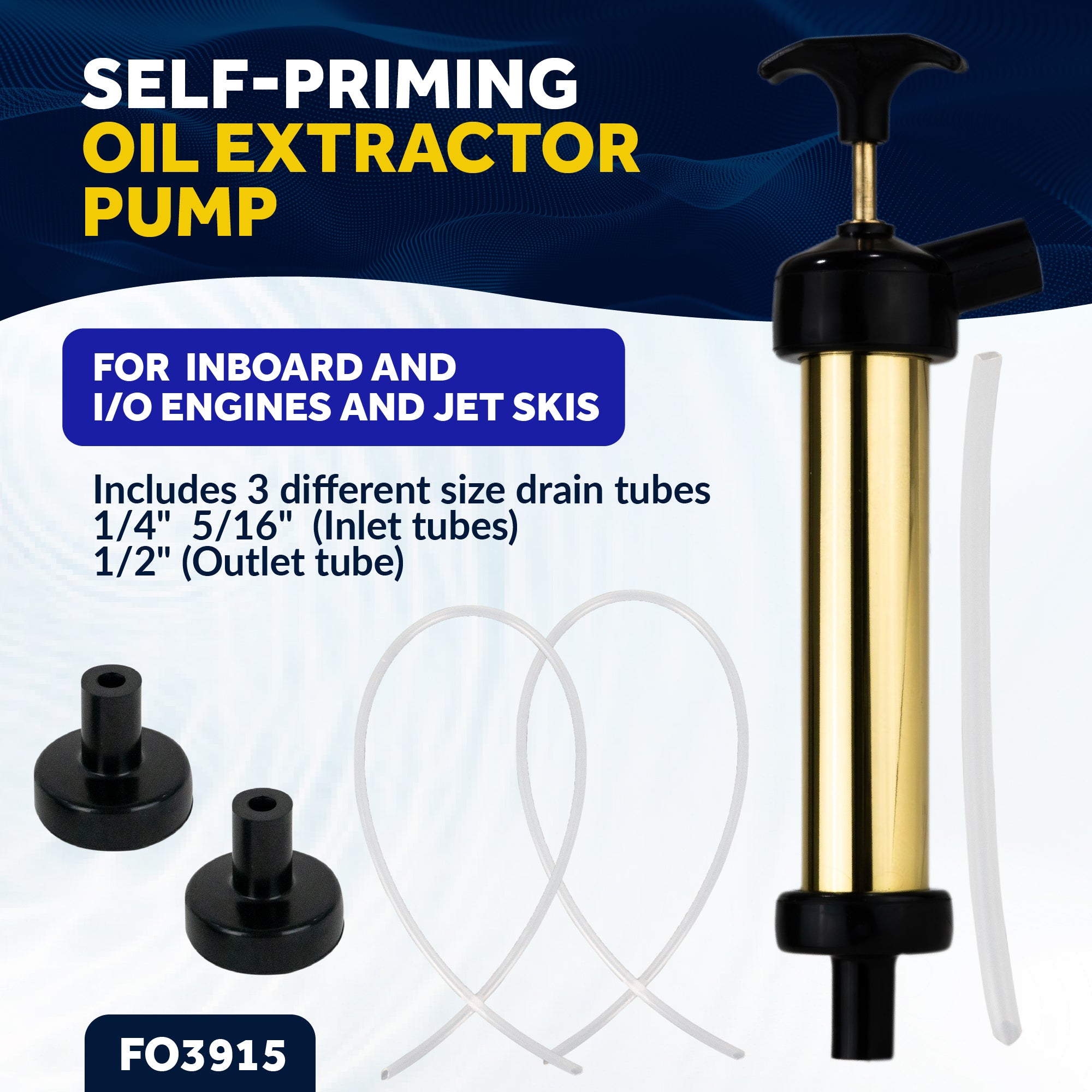 Oil Extractor Pump for Inboard and I/O Engines / Jet Skis - FO3915 - Five Oceans