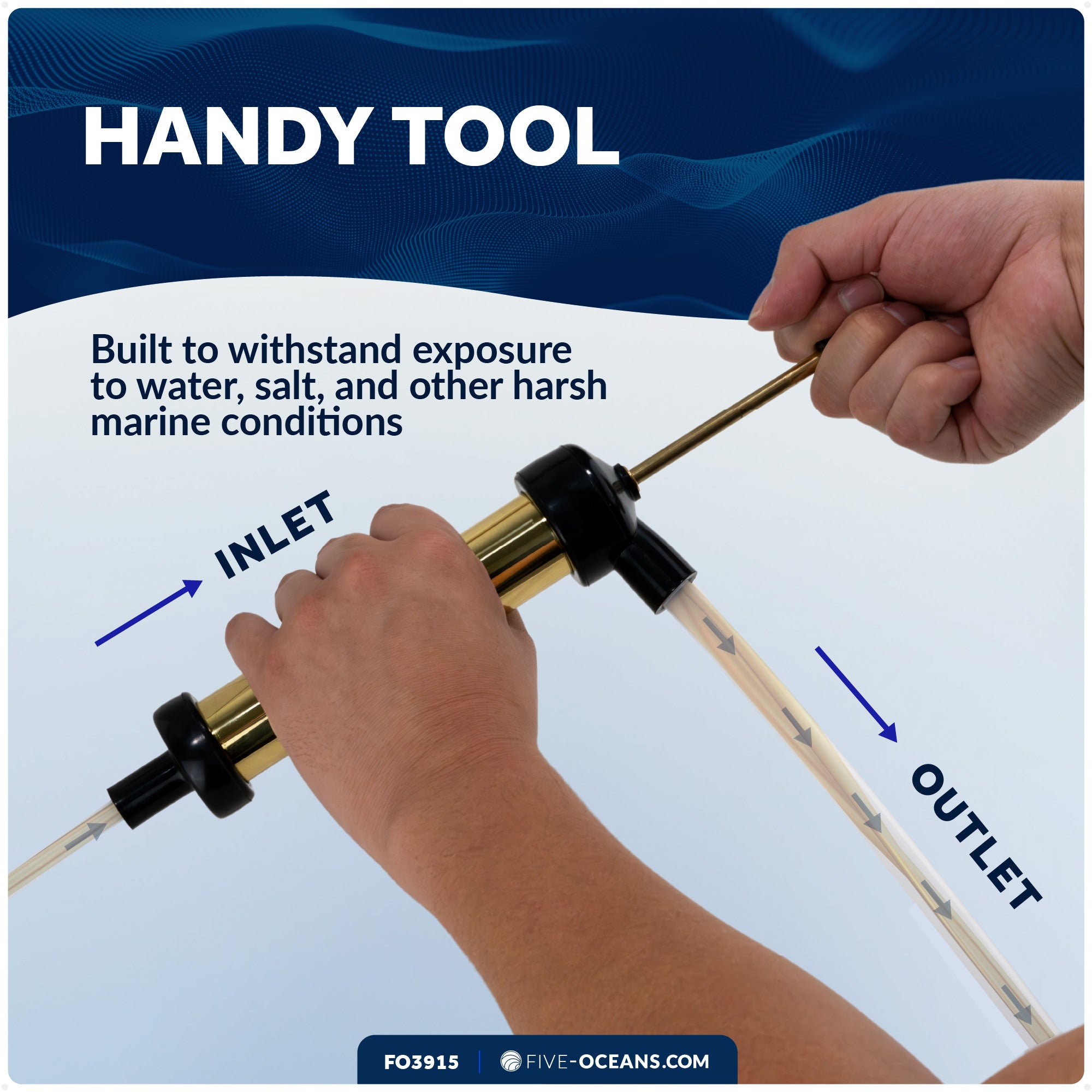 Oil Extractor Pump for Inboard and I/O Engines / Jet Skis - FO3915 - Five Oceans