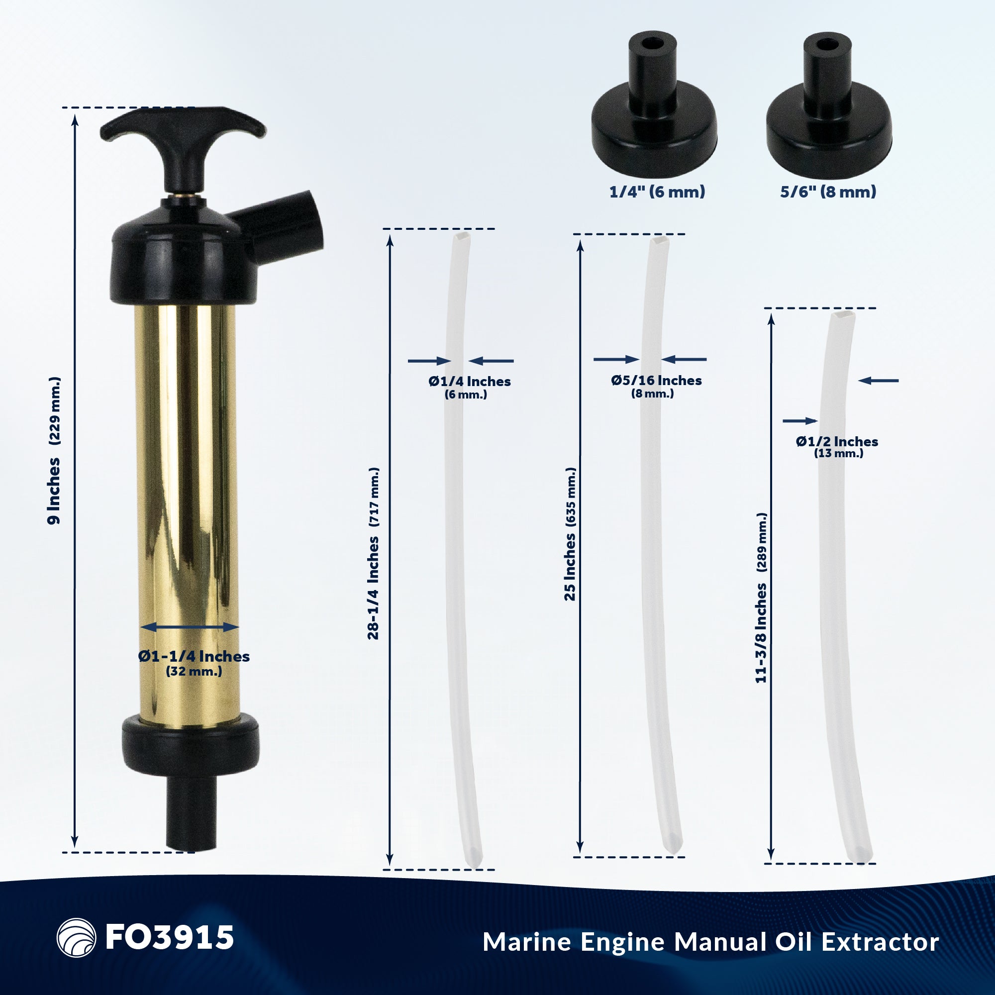 Oil Extractor Pump for Inboard and I/O Engines / Jet Skis - FO3915 - Five Oceans