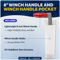 8" Universal Floating Winch Handle with Pocket Set - FO3923-570 - Five Oceans