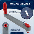 8" Universal Floating Winch Handle with Pocket Set - FO3923-570 - Five Oceans