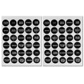 Round Switch Panel Labels, 30 Pieces Per Sheet, 2-Pack - FO3928-M2 - Five Oceans