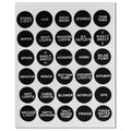 Round Switch Panel Labels, 30 Pieces Per Sheet - FO3928 - Five Oceans