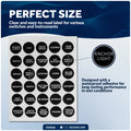 Round Switch Panel Labels, 30 Pieces Per Sheet - FO3928 - Five Oceans