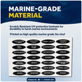 Oval Switch Panel Labels, 28 Pieces Per Sheet, 2-Pack - FO3929-M2 - Five Oceans